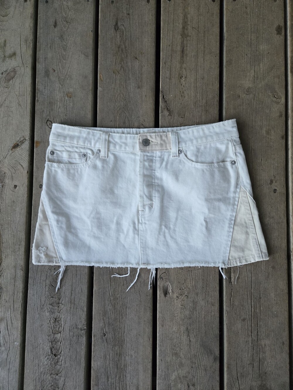 Free People We The Free Denim Jean Skirt Size 27 In Great Condition